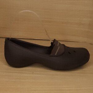 Crocs Juneau Brown Ballet Flats 7W